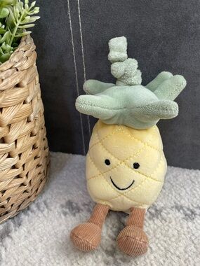 Jellycat Amuseable Pineapple Jitter Toy (Missing Ring) Small Baby Toy